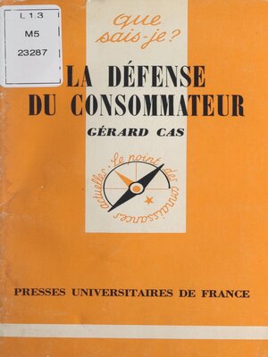 cover image of La défense du consommateur